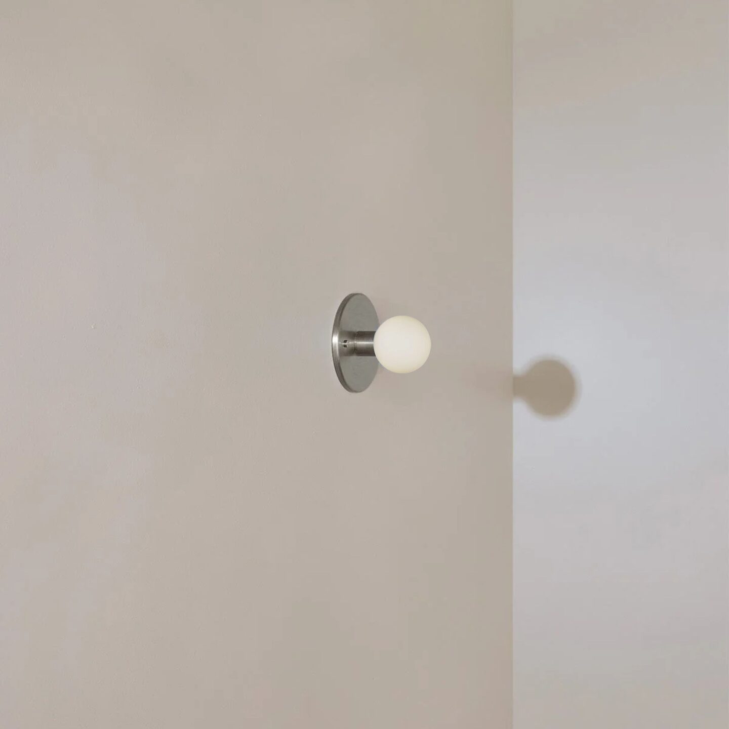 Orb Surface Sconce Mini Brushed Nickel
